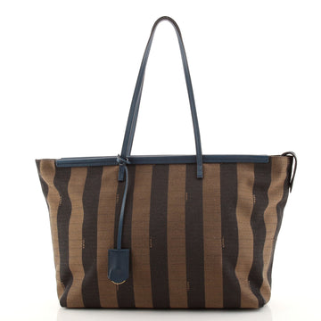 Fendi Pequin Roll Tote Canvas Large