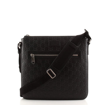 Gucci Signature Zip Messenger Bag Guccissima Leather Medium