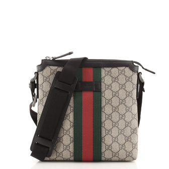 Gucci Web Messenger Bag GG Coated Canvas Small