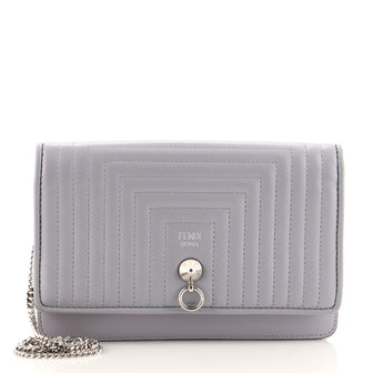 Fendi DotCom Wallet on Chain Quilted Leather