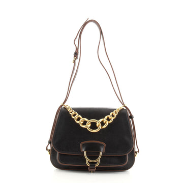 Miu Miu Madras Dahlia Saddle Bag Leather Medium