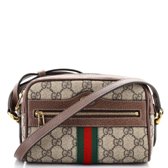 Gucci Ophidia Shoulder Bag GG Coated Canvas Mini