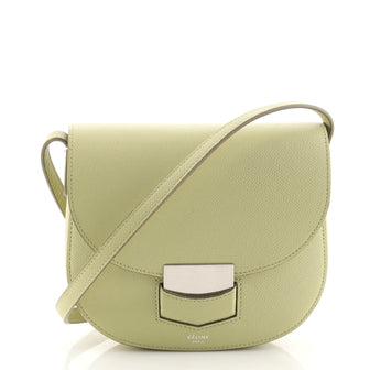 Celine Trotteur Crossbody Bag Grainy Leather Small