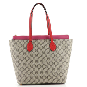 Gucci Linea A Zip Tote GG Coated Canvas Medium