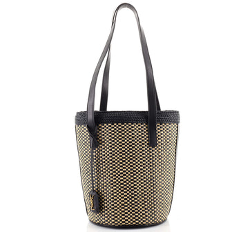 Saint Laurent Panier Basket Shopper Raffia Small