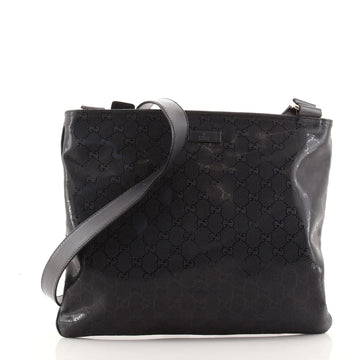 Gucci Zip Top Messenger Bag GG Imprime Medium