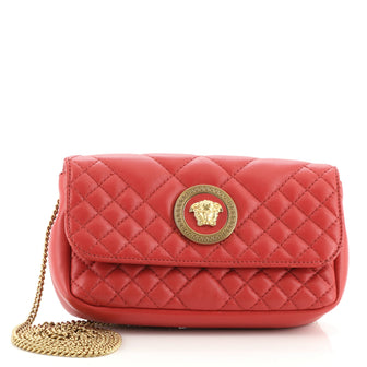 Versace Medusa Icon Crossbody Bag Quilted Leather Mini