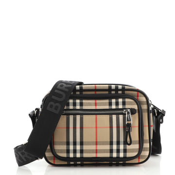 Burberry Paddy Crossbody Bag Vintage Check Canvas Small