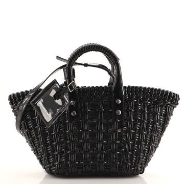 Balenciaga Bistrot Panier Bag Woven Leather XS