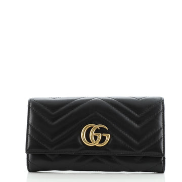 Gucci GG Marmont Continental Wallet Matelasse Leather