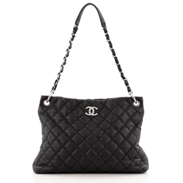 Chanel Easy Tote Quilted Caviar Large