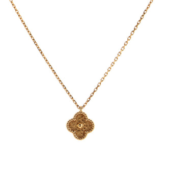 Van Cleef & Arpels Sweet Alhambra Pendant Necklace 18K Rose Gold