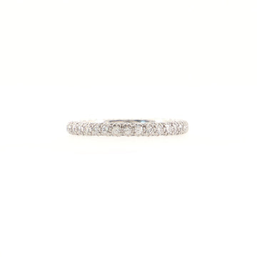 Tiffany & Co. Etoile Narrow Band Ring Platinum with Pave Diamonds