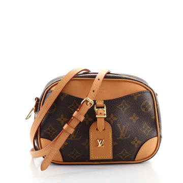 Louis Vuitton Deauville Handbag Monogram Canvas Mini