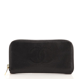 Chanel Timeless CC Zipped Wallet Caviar Long
