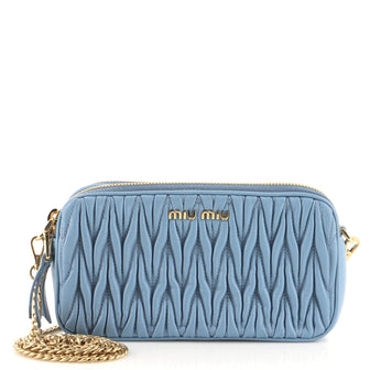Miu Miu Crossbody Bag Matelasse Leather Mini