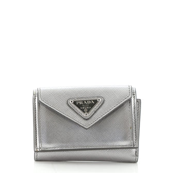 Prada Flap Wallet Saffiano Leather Compact