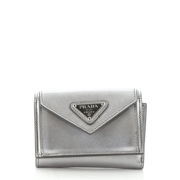 Prada Flap Wallet Saffiano Leather Compact