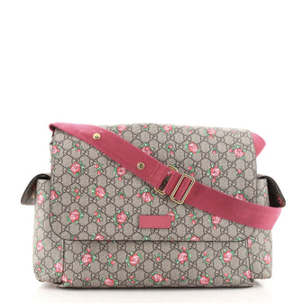 Gucci Gg Strawberry Diaper Bag in Pink