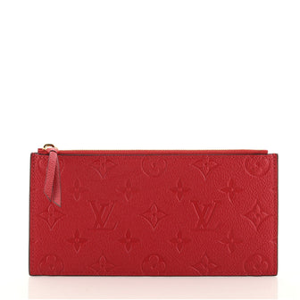 Louis Vuitton Felicie Zip Pouch Insert Monogram Empreinte Leather
