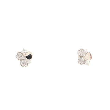 Tiffany & Co. Paper Flowers Cluster Stud Earrings Platinum and Diamonds
