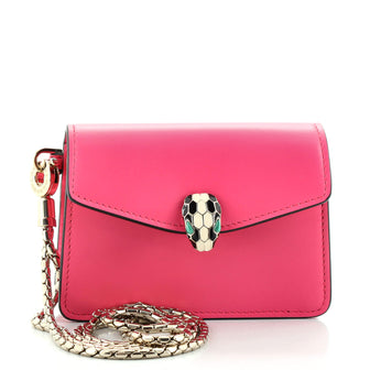 Bvlgari Serpenti Card Case Leather