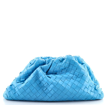 Bottega Veneta The Pouch Intrecciato Leather Medium