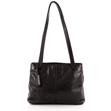 Chanel Vintage CC Logo Tote Leather Medium