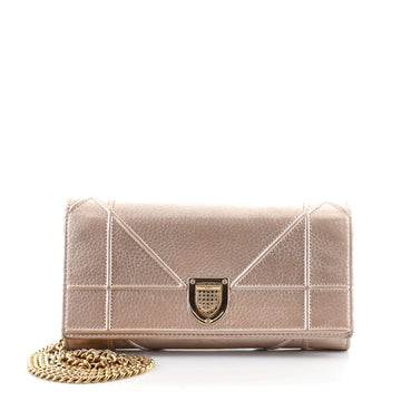 Christian Dior Diorama Chain Clutch Leather