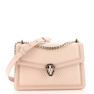 Bvlgari Serpenti Forever Shoulder Bag Quilted Leather Small