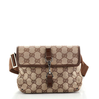 Gucci Vintage Jackie Waist Bag GG Canvas