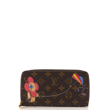 Louis Vuitton Zippy Wallet Limited Edition Vivienne Xmas Monogram Canvas