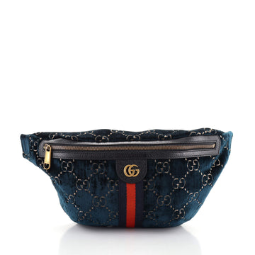 Gucci Ophidia Zip Belt Bag GG Velvet
