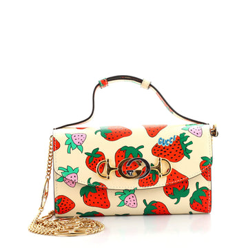 Gucci Zumi Shoulder Bag Printed Leather Mini