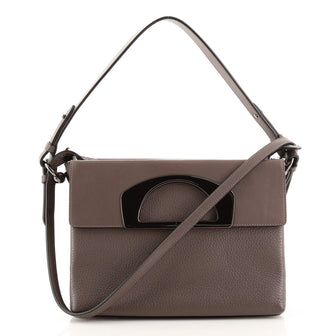 Christian Louboutin Passage Convertible Messenger Bag Leather Mini