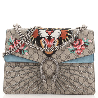 Gucci Dionysus Bag Embroidered GG Coated Canvas Medium