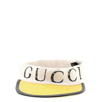 Gucci Logo Visor Vinyl and Cotton