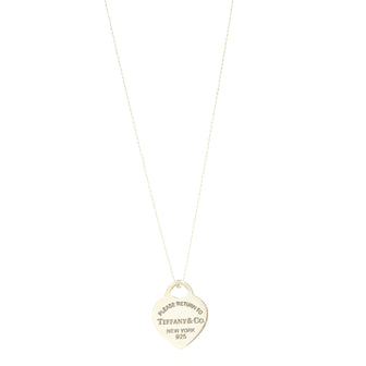 Tiffany & Co. Return To Tiffany Heart Tag Drop Necklace Sterling Silver