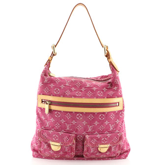Louis Vuitton Baggy Handbag Denim GM