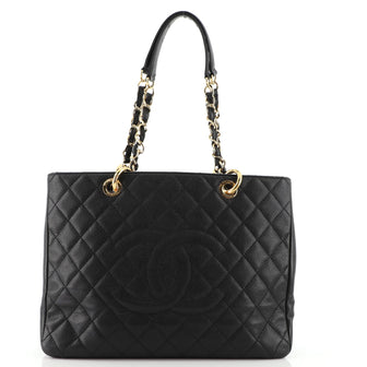 Chanel Grand Shopping Tote Quilted Caviar