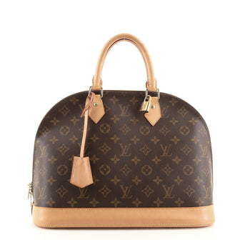 Louis Vuitton Alma Handbag Monogram Canvas MM