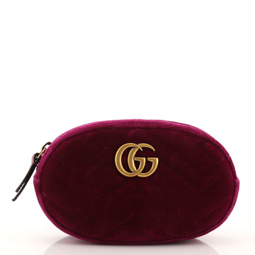 Gucci GG Marmont Belt Bag Matelasse Velvet