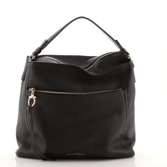 Salvatore Ferragamo Ally Hobo Leather Large
