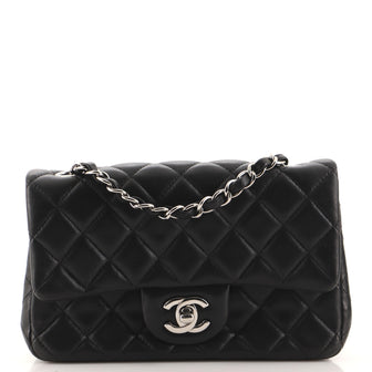 Chanel Classic Single Flap Bag Quilted Lambskin Mini