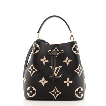 Louis Vuitton NeoNoe Handbag Bicolor Monogram Empreinte Giant MM