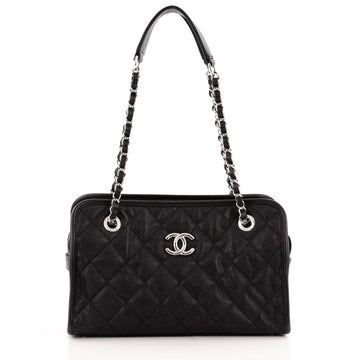 Chanel French Riviera Tote Quilted Caviar Small