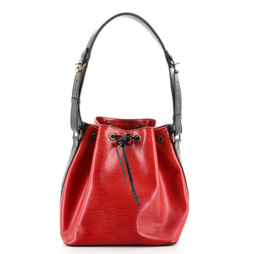 Louis Vuitton Bicolor Petit Noe Handbag Epi Leather