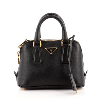 Prada Promenade Handbag Saffiano Leather Mini