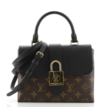Louis Vuitton Locky Handbag Monogram Canvas with Leather BB