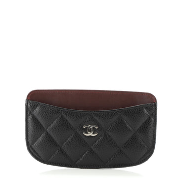 Chanel CC Card Holder Quilted Caviar